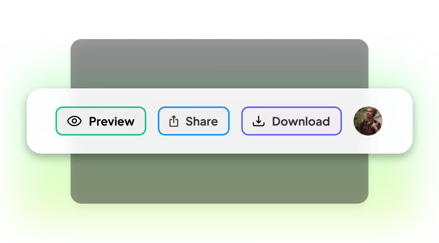 Braiv share button and actions