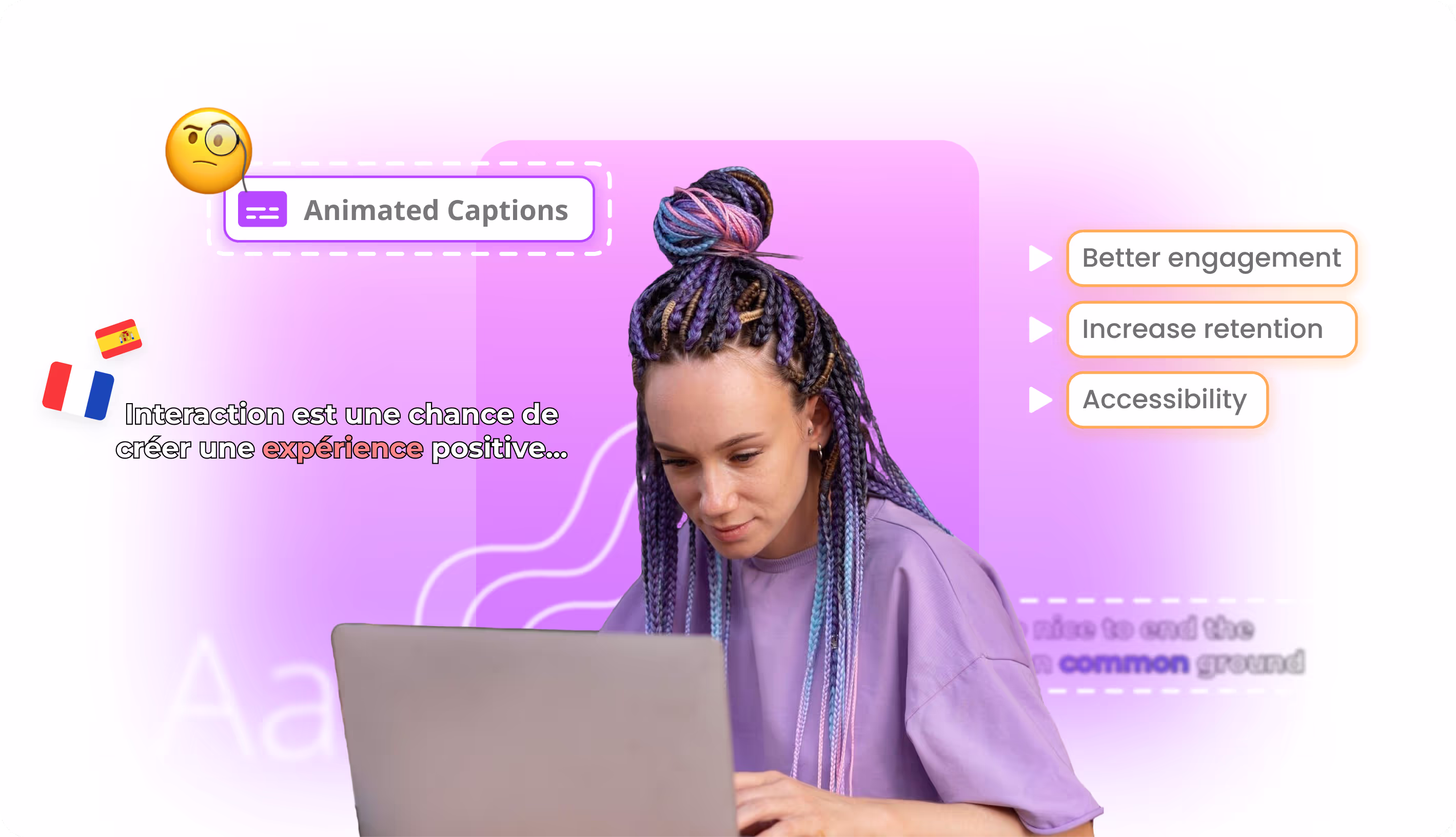 AI video captions