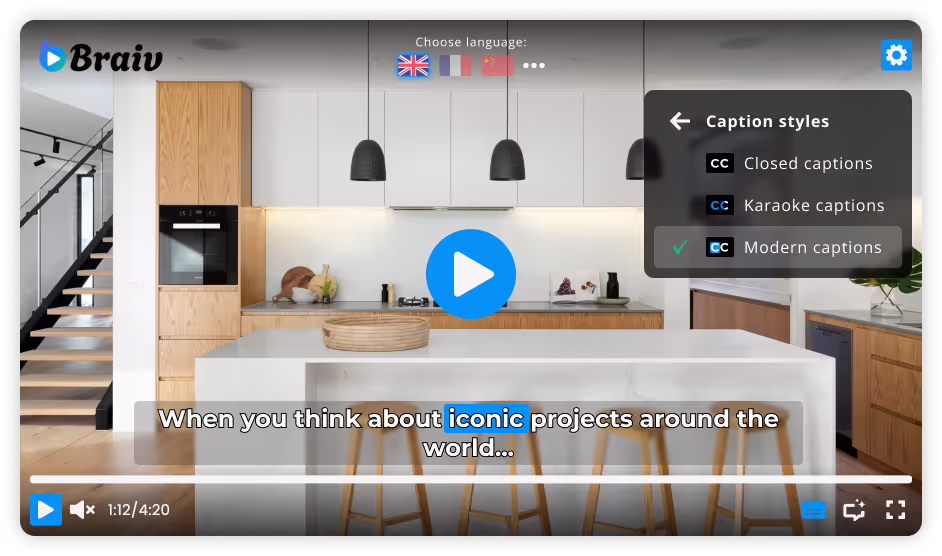 Karaoke Style Video Captions